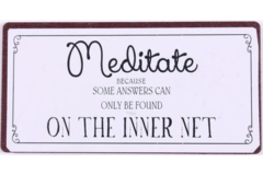 Meditate because... (Magnet)