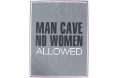 Man cave no women allowed (Metal Skilt)