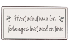 Hvert minut man ler, forlænges livet... (Magnet)