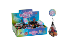 Hoppebolde i net 18 stk. - 2,5 cm