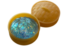 Squeeze Dumpling med Glitter - 5 cm