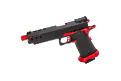 Vorsk Hi-Capa CS Vengeance 5.1 GBB Pistol - Black / Red Match