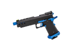 Vorsk Hi-Capa CS Vengeance 5.1 GBB Pistol - Black / V-Blue Match