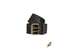 Hunter Belt i Ruskind (Sort) - 102 cm