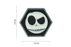 3D PVC Hexagon Smiley Glow in the Dark