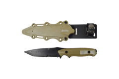 Dummy Training Kniv med Blødt Blad og Skede - Sort