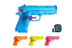 Vandpistol Transparent MEGA PACK 10 stk. - 14 cm