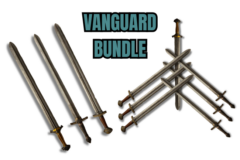 Vanguard Swords 10 stk. Assorteret med Sværdtaske