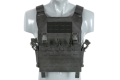 Laser-Cut “Buckle Up" Recon Plate Carrier med AR15/AK Magasin Pouch — Sort (8FIELDS)