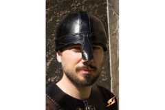 Warrior Helmet læder Sort - Junior