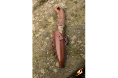 Woodsman Knife + Holder - Brown