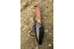Woodsman Knife + Holder - Black