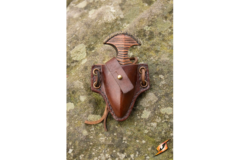 Push Dagger Holder with knife - Brown