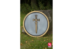 Rundt skjold "Sword" 50 cm RFB - Gold