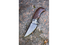 Broad Knife Steel / Brown Handle - 19 cm
