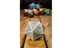 Dice D20 rollespil - Purple- 85mm