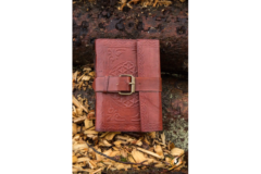Diary /Rollespils dagbog læder - Brun