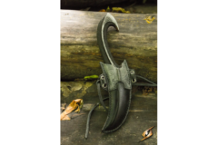 Dark Elven Throwing Knife And Holder - Black