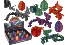 3D Printet Drage med Æg (Flere farver)