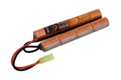 9,6V 1600mAh "Nunchuck" NiMh Batteri