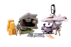 Special Forces Militærsæt m/jægerfly, helikopter, båd + tilbehør