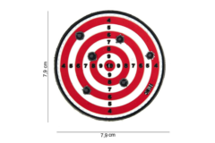 Patch 3D PVC Target red
