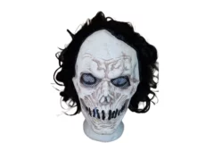 Sinister Skull Mask – Uhyggelig Latexmaske med Hår